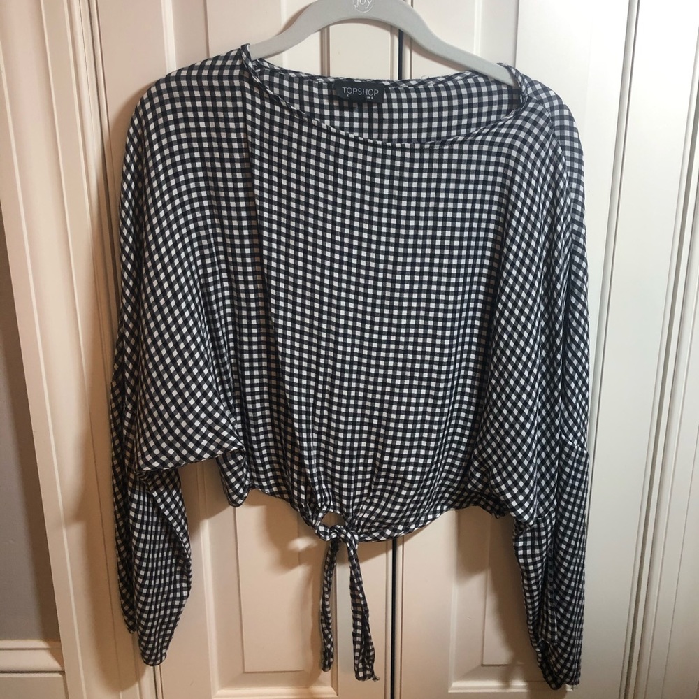 Gingham Topshop Blouse